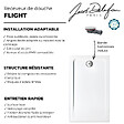 JACOB DELAFON - Receveur de douche 100 x 80 cm Flight rectangle blanc avec bonde horizontale chromé - vignette