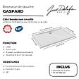 JACOB DELAFON - Receveur de douche 80 x 80 Gaspard céramique carré avec kit de réhausse - vignette