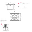 JACOB DELAFON - Receveur de douche 100 x 80 Gaspard rectangle céramique avec kit de réhausse - vignette
