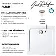 JACOB DELAFON - Receveur de douche 100 x 100 cm Flight carré blanc avec bonde verticale chromé - vignette