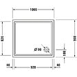 DURAVIT - Receveur de douche 100 x 90 Starck Slimline - vignette