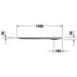 DURAVIT - Receveur de douche 100 x 90 Starck Slimline - vignette