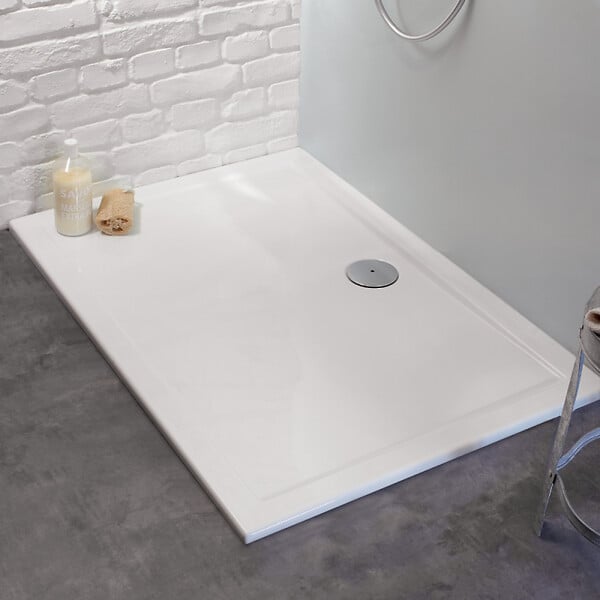 JACOB DELAFON - Receveur de douche 100 x 80 Gaspard extra-plat céramique - large