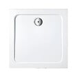 JACOB DELAFON - Receveur de douche 80 x 80 cm Flight carré blanc avec bonde horizontale chromé - vignette