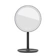 SWISS AQUA TECHNOLOGIES - Miroir cosmétique pliable en plastique, 3 couleurs de lumière réglables, hauteur 34,5 cm, noir (SATZKLEDC) - vignette
