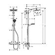 HANSGROHE - Hansgrohe Set de douche Crometta E 240 + cadeau gratuit raclette de douche en siliocone, noir (27271000-HSC) - vignette