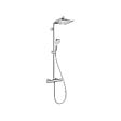 HANSGROHE - Hansgrohe set de douche Crometta E 240 + cadeau gratuit tapis de salle de bain Swis Aqua Technologies, gris (27271000-DSE) - vignette