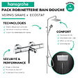 HANSGROHE - Pack mitigeur bain douche thermostatique Ecostat Comfort + Colonne Vernis Shape 230 chromé - vignette