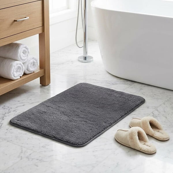 HANSGROHE - Hansgrohe Colonne de douche Crometta E 240 EcoSmart + cadeau gratuit tapis de salle de bain, anthracite (27281000-DAN) - large