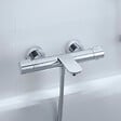 DURAVIT - Pack mitigeur bain douche thermostatique Wave + colonne Shower system Reno - vignette
