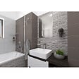 HANSGROHE - Hansgrohe Colonne de douche Crometta E 240 EcoSmart + cadeau gratuit raclette de douche avec ventouse, chrome (27281000-E32) - vignette