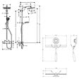 HANSGROHE - Hansgrohe Colonne de douche Crometta E 240 EcoSmart + cadeau gratuit raclette de douche avec ventouse, chrome (27281000-E32) - vignette