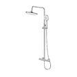 SWISS AQUA TECHNOLOGIES - Basic ensemble de douche avec mitigeur thermostatique, douche de tête, douchette à main, chrome (SATSSTKEB) - vignette