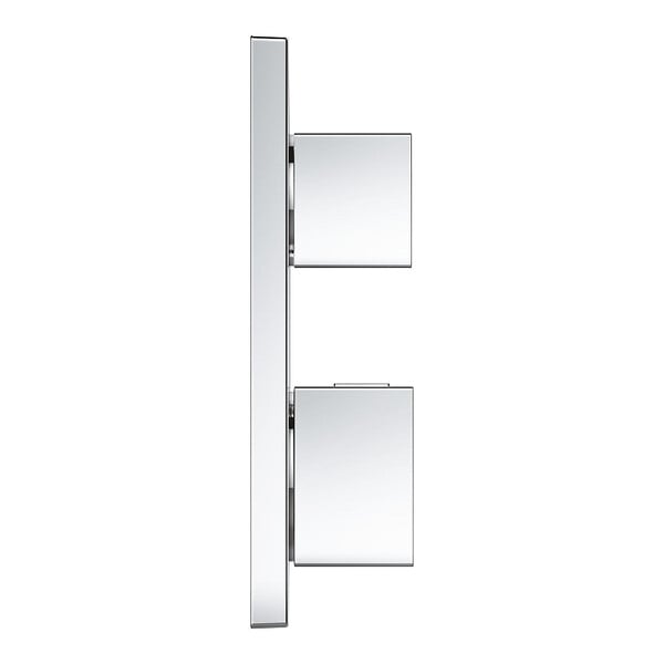 GROHE - Grohtherm Cube mitigeur thermostatique 2 sorties avec inverseur douche de tête / douchette, chrome (24154000) - large