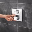 GROHE - Grohtherm Cube mitigeur thermostatique 2 sorties avec inverseur douche de tête / douchette, chrome (24154000) - vignette