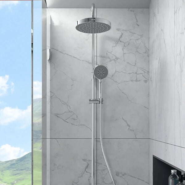 VITRA - Colonne bain douche thermostatique VitrA Aquaheat Joy 220 - large