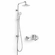 DURAVIT - Pack mitigeur bain douche mécanique Wave + colonne Shower system Reno - vignette