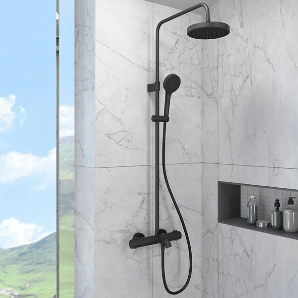 VITRA - Colonne bain douche thermostatique VitrA Aquaheat Joy 220 - large