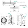 HANSGROHE - Colonne douche thermostatique Ecostat Square Douche de tête Vernis Flexible Designflex Douchette Raindance SelectS noir - vignette