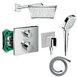 HANSGROHE - Colonne de douche encastrée thermostatique Crometta E 240 Chromé - vignette