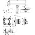 HANSGROHE - Colonne de douche encastrée thermostatique Crometta E 240 Chromé - vignette