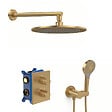 VILLEROY ET BOCH - Colonne de douche encastrée Universal Shower avec douchette 3 jets or brossé - vignette