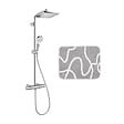 HANSGROHE - Hansgrohe Colonne de douche Crometta E 240 EcoSmart + cadeau gratuit tapis de salle de bain, gris (27281000-8SE) - vignette