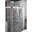 HANSGROHE - Hansgrone Colonne de douche Crometta E 240 EcoSmart + raclette de douche avec crochet ventouse, transparent (27281000-LUX) - vignette