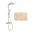 HANSGROHE - Hansgrohe Colonne de douche Crometta E 240 EcoSmart + cadeau gratuit tapis de salle de bain, beige (27281000-2BE) - vignette