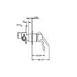 HANSA - PRIMO Set de montage avec unité fonctionnelle Robinetterie de douche monocommande pour corps encastrable (49997003) - vignette