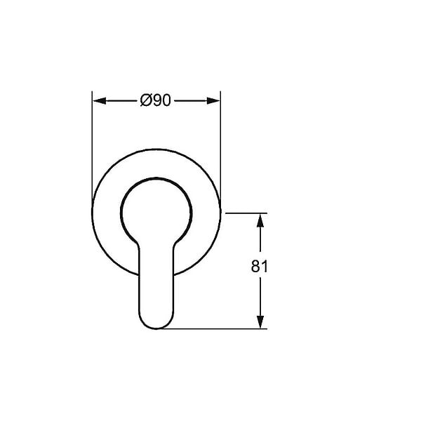 HANSA - PRIMO Set de montage avec unité fonctionnelle Robinetterie de douche monocommande pour corps encastrable (49997003) - large