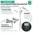 HANSGROHE - Pack mitigeur bain douche thermostatique Ecostat Universal + colonne Vernis Shape 230 chromé - vignette