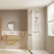 VITRA - Colonne de douche thermostatique chrome ronde AquaHeat Joy 200 (A47298EXP) - vignette