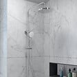 VITRA - Colonne de douche thermostatique chrome ronde AquaHeat Joy 200 (A47298EXP) - vignette