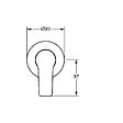HANSA - TWIST Set de montage avec unité fonctionnelle Robinetterie de douche monocommande pour corps encastrable (49777003) - vignette