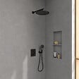 VILLEROY ET BOCH - Colonne de douche encastrée Universal Shower avec douchette 3 jets noir mat - vignette