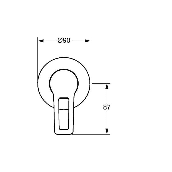 HANSA - TWIST Set de montage avec unité fonctionnelle Robinetterie de douche monocommande pour corps encastrable (49777005) - large