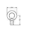 HANSA - TWIST Set de montage avec unité fonctionnelle Robinetterie de douche monocommande pour corps encastrable (49777005) - vignette
