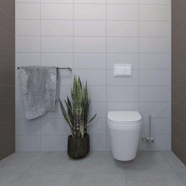 SIKO - Multi porte-serviettes 1 barre, longueur de 60 cm, chrome (ELE23) - large