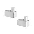 SIKO - Multi set de deux crochets de salle de bain, chrome (ELEMULTI-SET1) - vignette