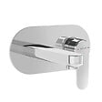 VITRA - Root Round mitigeur de lavabo à encastrer, acier inoxydable, vendu sans corps d'encastrement, chrome (A42721EXP) - vignette
