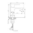 CERAMIA - Neo mitigeur de lavabo sans vidage, noir mat (SIKOBSLNEO271C) - vignette