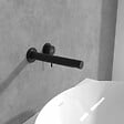 VILLEROY ET BOCH - Mitigeur lavabo mural  Loop & Friends noir mat - vignette