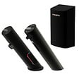 PRESTO - Pack mitigeur infrarouge avec robinet d'arrêt + Distributeur de savon infrarouge + Sèche-main Linea Noir mat - vignette