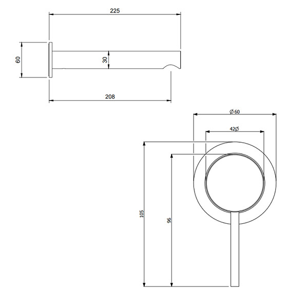 VILLEROY ET BOCH - Mitigeur lavabo mural  Loop & Friends chromé - large