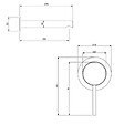VILLEROY ET BOCH - Mitigeur lavabo mural  Loop & Friends chromé - vignette