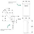 PRESTO - Pack mitigeur infrarouge avec robinet d'arrêt + Sèche-main Linea Noir mat - vignette