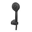 OLFA - Pommeau de douche + support + flexible Ruby Rond Noir Mat - vignette
