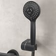 OLFA - Pommeau de douche + support + flexible Ruby Rond Noir Mat - vignette