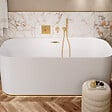 VILLEROY ET BOCH - Pommeau de douche Verve Showers Stick + Flexible de douche Universal Showers 160 cm Or brossé - vignette